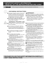 Предварительный просмотр 3 страницы Whirlpool ADG 185 Instruction Manual