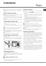 Preview for 17 page of Whirlpool ADG 201 Operating Instructions Manual