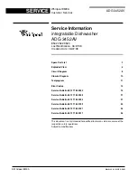 Whirlpool ADG 3452AV Service Information предпросмотр