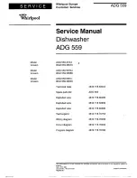 Whirlpool ADG 559 Service Manual предпросмотр