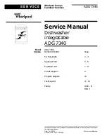 Предварительный просмотр 1 страницы Whirlpool ADG 7340 Service Manual