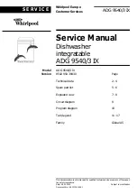 Предварительный просмотр 1 страницы Whirlpool ADG 9540/3 IX Service Manual