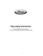 Whirlpool ADN 213 Operating Instructions Manual предпросмотр