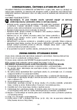 Предварительный просмотр 29 страницы Whirlpool ADN 221 Instruction Manual/Product Information Sheet