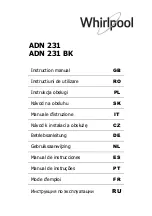 Whirlpool ADN 231 Instruction Manual preview