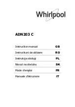 Whirlpool ADN203 C Instruction Manual предпросмотр