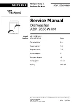 Предварительный просмотр 1 страницы Whirlpool ADP 2656 WHM Service Manual