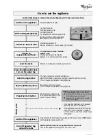 Предварительный просмотр 1 страницы Whirlpool ADP 4108/1 Quick Reference Manual