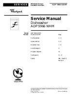 Предварительный просмотр 1 страницы Whirlpool ADP 5966 WHM Service Manual