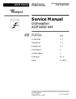 Whirlpool ADP 6600 WH Service Manual предпросмотр