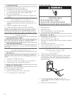 Предварительный просмотр 8 страницы Whirlpool AED4475TQ User Instructions