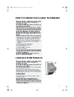 Preview for 7 page of Whirlpool AFG 8184 IX Instructions For Use Manual