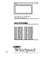 Whirlpool AGB 356/WP Instructions For Installation, Use And Maintenance Manual предпросмотр