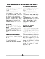 Preview for 11 page of Whirlpool AGB 371/WP Instructions For Installation, Use And Maintenance Manual