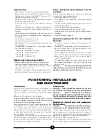 Предварительный просмотр 6 страницы Whirlpool AGB 372/WP Instructions For Installation, Use And Maintenance Manual