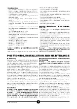 Preview for 6 page of Whirlpool AGB 511/WP Installation, Operating And Maintenance Instructions