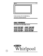 Whirlpool AGB 512/WP Instructions For Installation, Use And Maintenance Manual preview