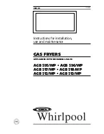 Preview for 1 page of Whirlpool AGB 512/WP Instructions For Installation, Use And Maintenance Manual