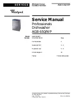 Предварительный просмотр 1 страницы Whirlpool AGB 650/WP Service Manual