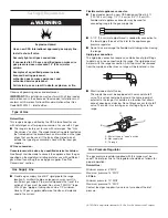 Preview for 6 page of Whirlpool AGP200VDW Installation Instructions Manual