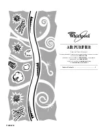 Whirlpool Air Purifier Use & Care Manual preview