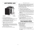 Preview for 4 page of Whirlpool Air Purifier Use & Care Manual