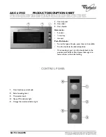 Whirlpool AKG 659/02 Product Description Sheet preview