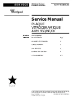 Whirlpool AKM 950/NE/01 Service Manual предпросмотр