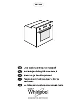 Whirlpool AKP 468 User And Maintenance Manual preview