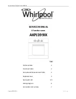 Предварительный просмотр 1 страницы Whirlpool AKPJ399IX Service Manual