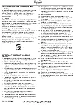 Preview for 6 page of Whirlpool AKR 550 IM Manual