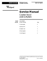 Предварительный просмотр 1 страницы Whirlpool AKR 675 Service Manual