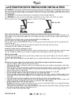 Preview for 1 page of Whirlpool AKR 890 - EXTRACTOR OR FILTERING HOOD Installation Manual