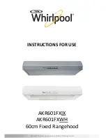 Whirlpool AKR601FXIX Instructions For Use Manual предпросмотр