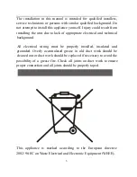 Preview for 3 page of Whirlpool AKR628 IXS Instruction For Use & Installation Instructions