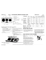 Предварительный просмотр 1 страницы Whirlpool AKT 775/IX Operating Instructions