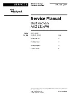 Предварительный просмотр 1 страницы Whirlpool AKZ 131/WH Service Manual