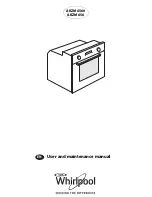 Whirlpool AKZM 656 User And Maintenance Manual предпросмотр