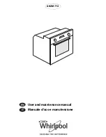 Whirlpool AKZM 772 User And Maintenance Manual preview