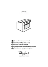 Preview for 1 page of Whirlpool AKZM 779 User And Maintenance Manual