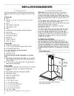 Предварительный просмотр 4 страницы Whirlpool Amana UXW7324BSS Installation Instructions And Use & Care Manual