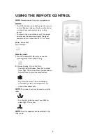 Preview for 9 page of Whirlpool AMD 081 Instructions For Use Manual