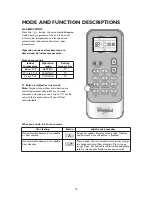 Preview for 13 page of Whirlpool AMD 385 Instructions For Use Manual