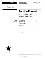 Whirlpool AMW 204/1 WH Service Manual preview