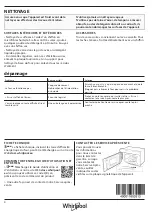 Предварительный просмотр 8 страницы Whirlpool AMW 4910/I Daily Reference Manual