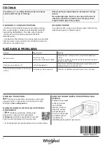 Предварительный просмотр 16 страницы Whirlpool AMW 4910/I Daily Reference Manual