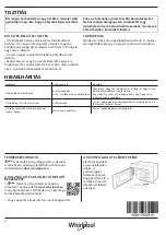 Предварительный просмотр 24 страницы Whirlpool AMW 4910/I Daily Reference Manual