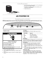 Preview for 4 page of Whirlpool AP51030L Use & Care Manual