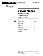 Preview for 1 page of Whirlpool ARC 4170/IX Service Manual