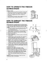 Предварительный просмотр 10 страницы Whirlpool ARC 5200 Instructions For Use Manual